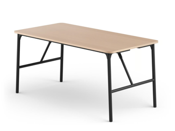NATE S - Folding rectangular steel dining table by Brunner - view 2