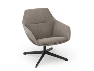 RAY SOFT - Swivel lounge chair with 4-spoke base by Brunner - view 2