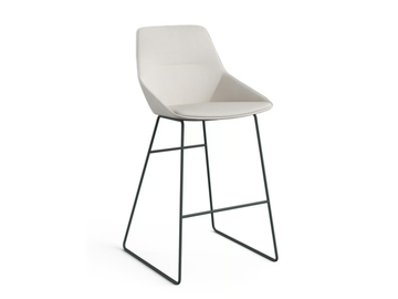 RAY SOFT - High sled base bar stool by Brunner - view 2