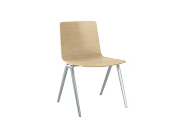A-CHAIR - Stackable wood veneer chair by Brunner - view 3