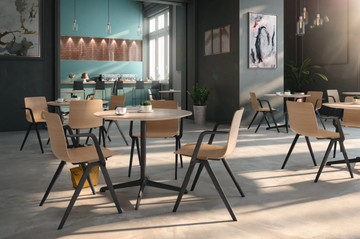 A-CHAIR - Stackable chair with armrests by Brunner - view 3