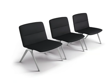 A-LOUNGE - Upholstered fabric guest chair by Brunner - view 3