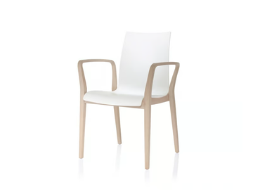 FINA WOOD - Chair with armrests by Brunner - view 2