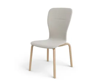 FEEL - Upholstered stackable wooden chair by Brunner - view 2