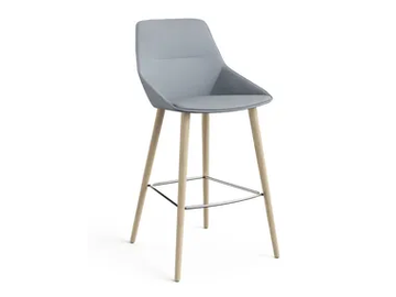 RAY SOFT - High barstool with footrest by Brunner - view 2