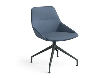 RAY SOFT - Swivel trestle-based chair by Brunner - view 2