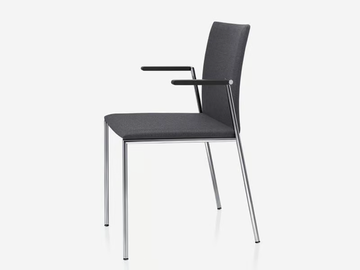 MILANOLIGHT - Stackable upholstered chair with armrests by Brunner - view 2