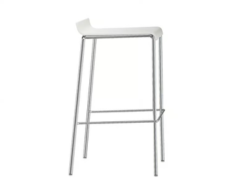 VERONA - High plastic stool with footrest by Brunner - view 3