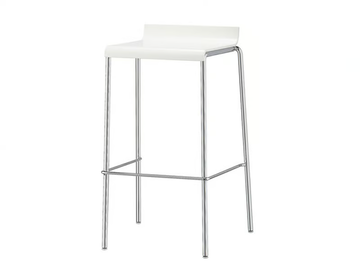 VERONA - High plastic stool with footrest by Brunner - view 2