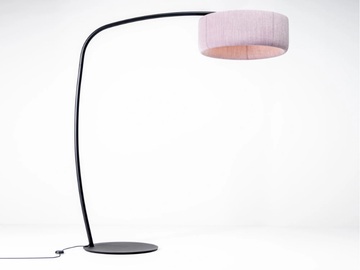 BuzziJet Standing - LED acoustic office recycled PET arc lamp by BuzziSpace - view 2