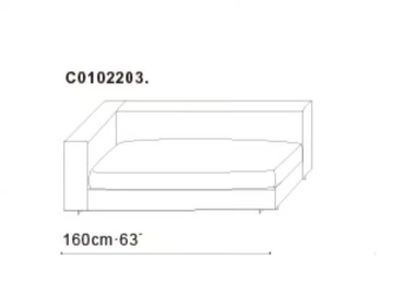CLOUDS - Upholstered leather day bed by CAMERICH - view 3