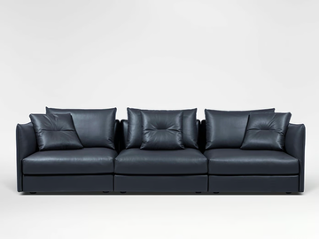 BLOOM - Modular leather sofa by CAMERICH - view 2