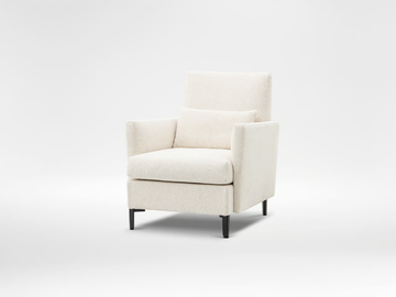 COZI - Leather armchair with armrests by CAMERICH - view 3
