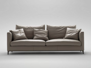 CRESCENT - Sectional 4 seater leather sofa by CAMERICH - view 3