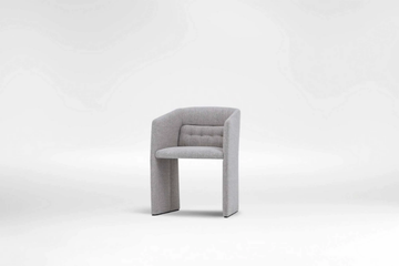 ECHO - Sled base tufted fabric chair by CAMERICH - view 3