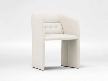 ECHO - Sled base tufted fabric chair by CAMERICH - view 2