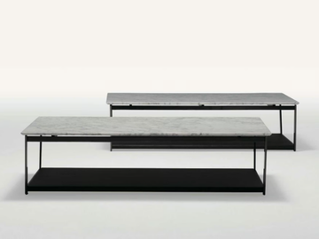 ELEMENT - Rectangular Carrara marble coffee table by CAMERICH - view 2