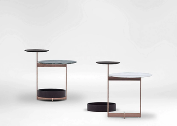 JOY - Coffee table with marble and wooden double top by CAMERICH - view 3