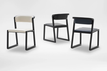 MING - Chair with oak structure and leather upholstery by CAMERICH - view 3