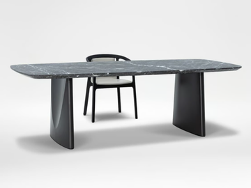 OLIVE - Rectangular marble table by CAMERICH - view 2