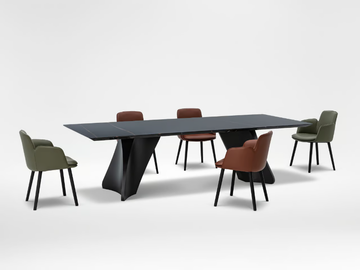 SPIN - Rectangular marble table by CAMERICH - view 3