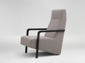 VAST - Fabric armchair with armrests high-back by CAMERICH - view 2