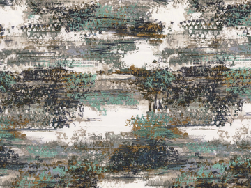 ABSTRACTION - Linen fabric with graphic pattern by CASAMANCE - view 2