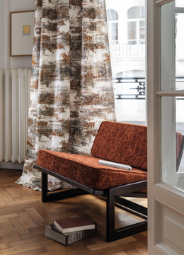 ABSTRACTION - Linen fabric with graphic pattern by CASAMANCE - view 3