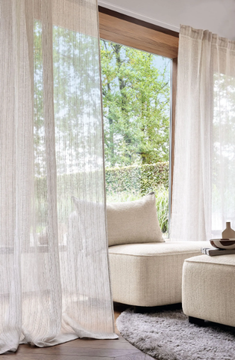 ALEGRIA - Striped linen fabric for curtains by CASAMANCE - view 3