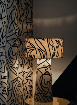 ANAMORPHOSE - Embroidered fabric with graphic pattern by CASAMANCE - view 3