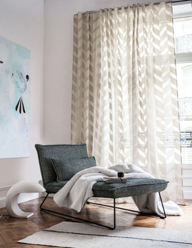 ANAPHORE - Fabric for curtains with graphic pattern by CASAMANCE - view 3