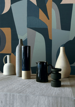 ASSEMBLAGE - Embroidered motif wallpaper by CASAMANCE - view 3