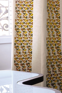 BALANCHINE - Embroidered fabric for curtains with graphic pattern by CASAMANCE - view 3