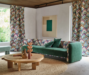 Baru - Printed cotton fabric with floral pattern by CASAMANCE - view 3