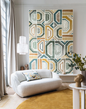 BOGOLAN - Geometric panoramic wallpaper by CASAMANCE - view 3
