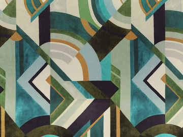 CONVEXE - Washable velvet fabric with graphic pattern by CASAMANCE - view 2