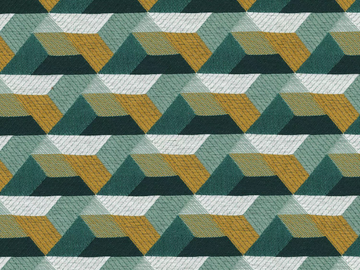 RAGTIME - Fire retardant satin fabric with graphic pattern by CASAMANCE - view 2