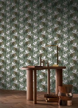TIGRIS - Washable nonwoven wallpaper with floral pattern by CASAMANCE - view 3