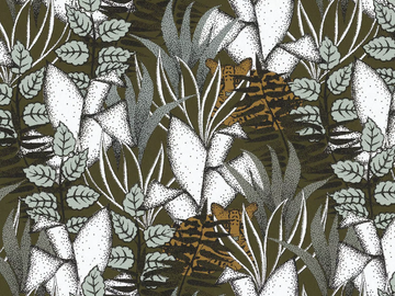 TIGRIS - Washable nonwoven wallpaper with floral pattern by CASAMANCE - view 2