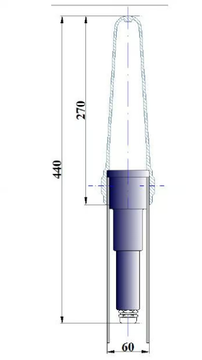 LED tips for lighting columns top - LED garden lamp post by CASCADE - view 3