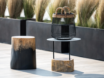 SAUVAGE - Teak garden stool by CBdesign - view 3