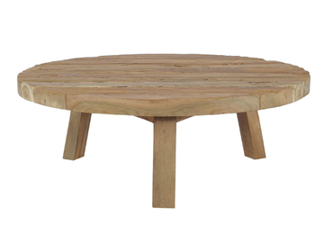 RUSTIC - Round low teak garden side table by CBdesign - view 2