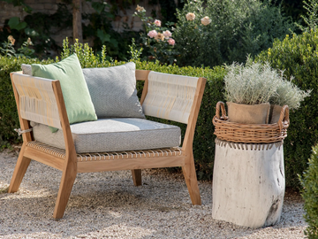 MILLY - Synthetic fibre garden armchair with armrests by CBdesign - view 3