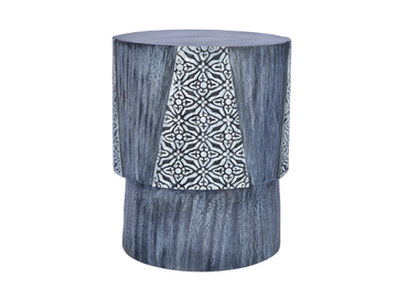 BATIK - Low wooden garden stool by CBdesign - view 2