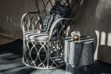 BATIK - Low wooden garden stool by CBdesign - view 3