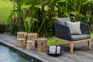 CANDLE LOG PRIMITIF - Teak candle by CBdesign - view 3