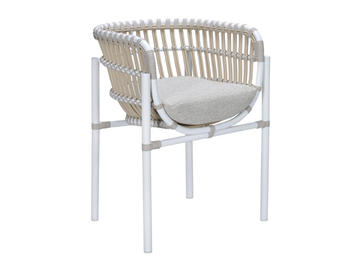 ELLISSE - Synthetic fibre garden chair with armrests by CBdesign - view 2