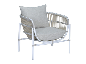 ELLISSE - Synthetic fibre garden armchair with armrests by CBdesign - view 2