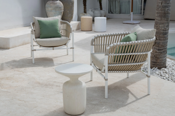 ELLISSE - Synthetic fibre garden armchair with armrests by CBdesign - view 3
