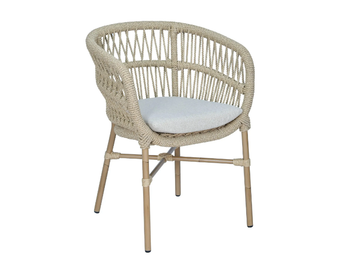 GINEVRA - Rope garden chair with armrests by CBdesign - view 2